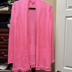 EUC Lilly Pulitzer Cardigan size medium pink